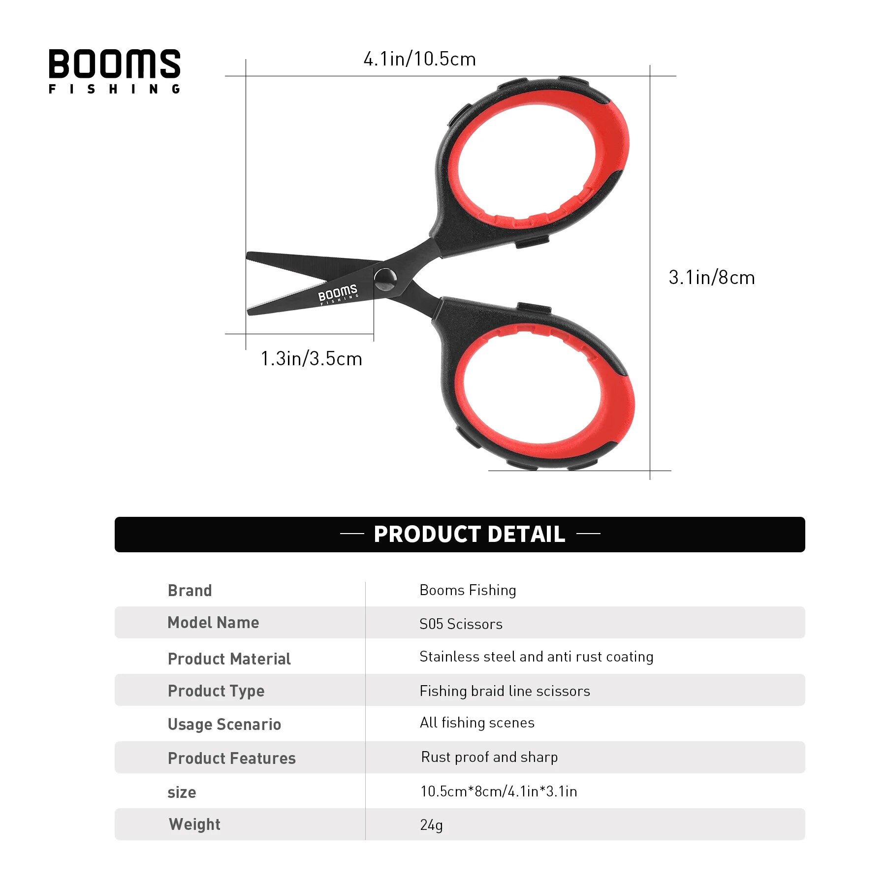 Booms Fishing S05 Braid Wire S - Fishing Line Cutter ulasan dan harga