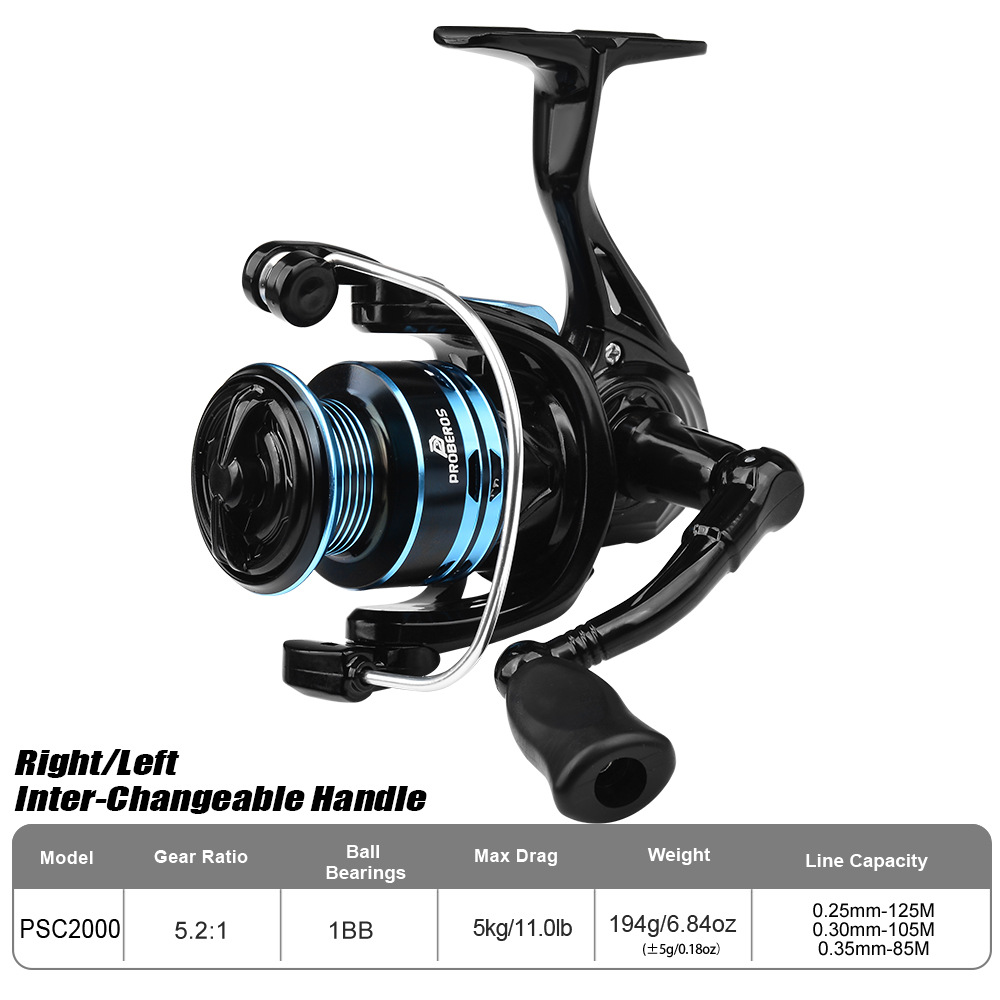 Metal Spinning Reel 2000 Serie - Ice Fishing Line ulasan dan harga
