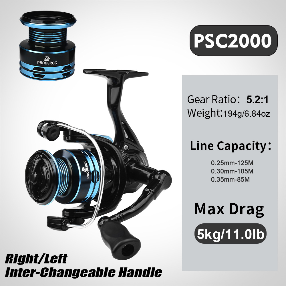 Metal Spinning Reel 2000 Serie - Ice Fishing Line ulasan dan harga