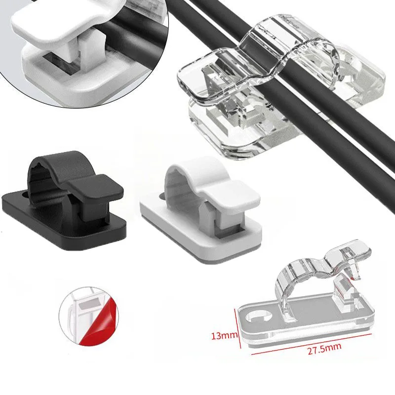 10/50PCS Cable Organizer Clips - Tippet Line ulasan dan harga