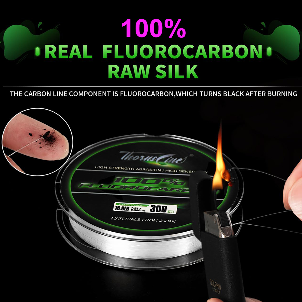ThornsLine 100% Fluorocarbon F - Fluorocarbon Line ulasan dan harga