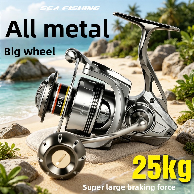 Premium full metal spinning re - Ice Fishing Line ulasan dan harga